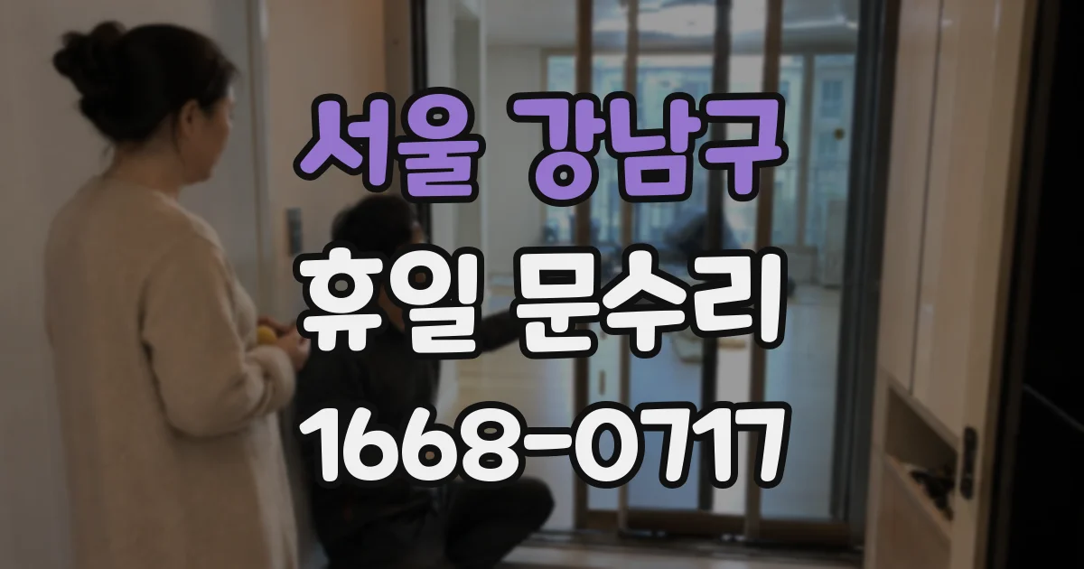 서울 강남구 휴일 문수리