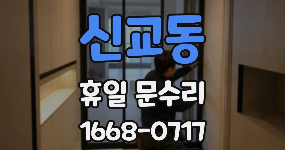 신교동 휴일 문수리