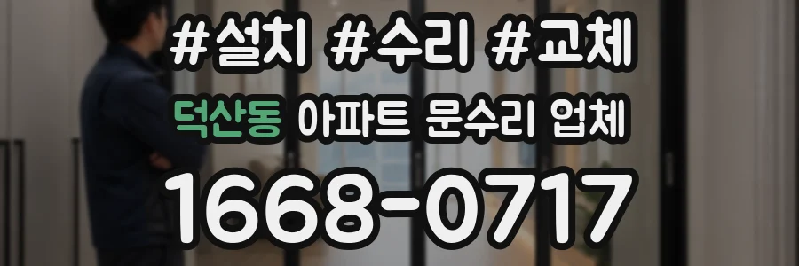 덕산동 아파트 문수리 업체