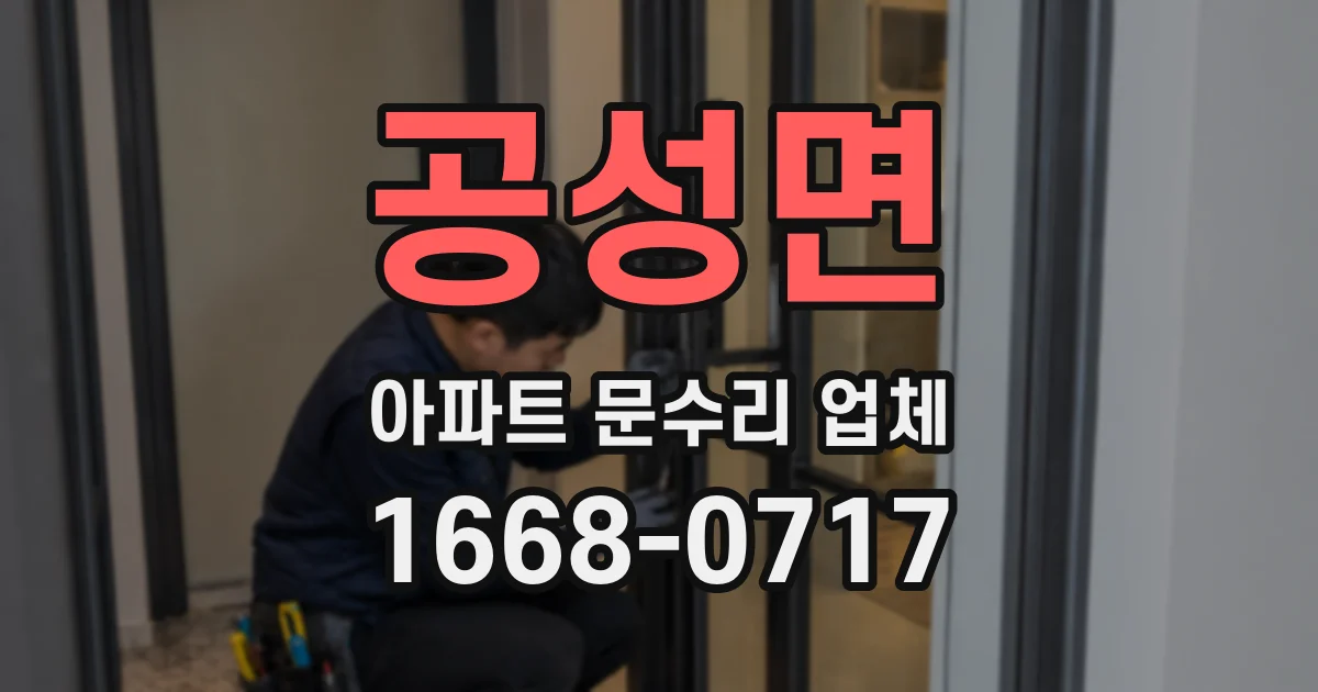 공성면 아파트 문수리 업체