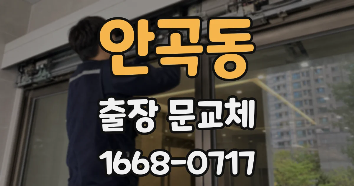 안곡동 출장 문교체