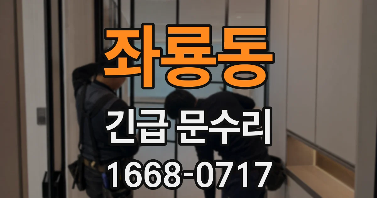 좌룡동 긴급 문수리