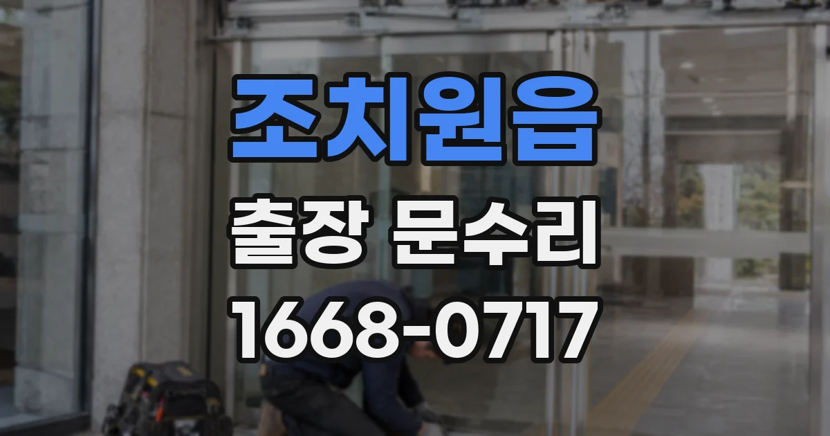 조치원읍 출장 문수리