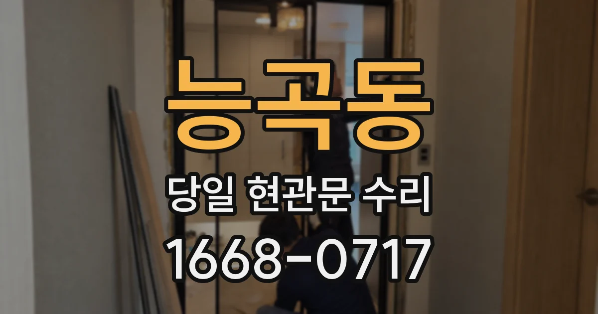 능곡동 당일 현관문 수리