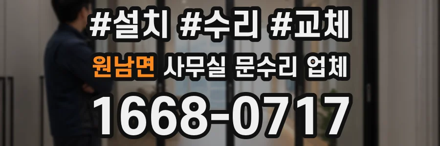 원남면 사무실 문수리 업체