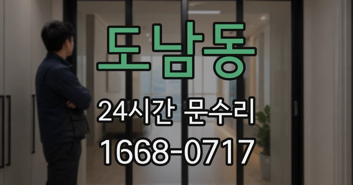 도남동 24시간 문수리