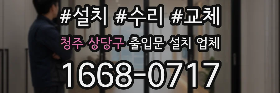 청주 상당구 출입문 설치 업체