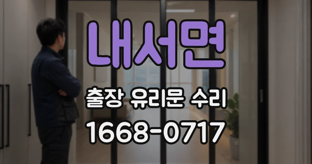 내서면 출장 유리문 수리
