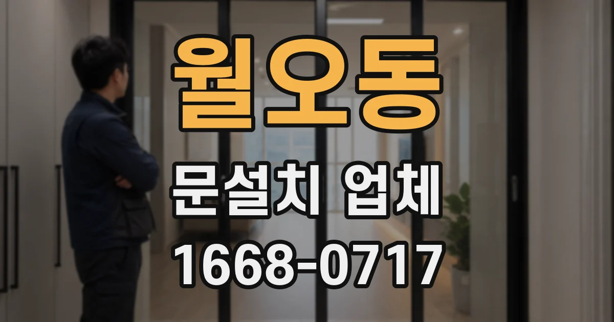 월오동 문설치 업체