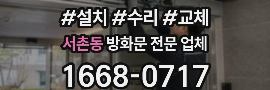 서촌동 방화문 전문 업체