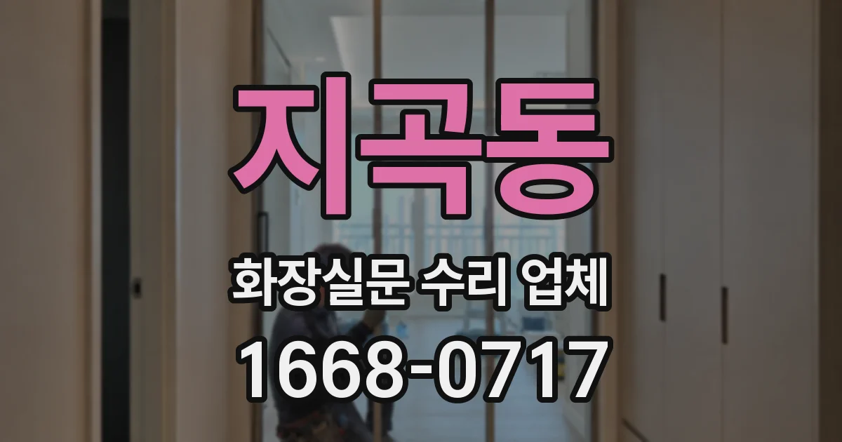 지곡동 화장실문 수리 업체