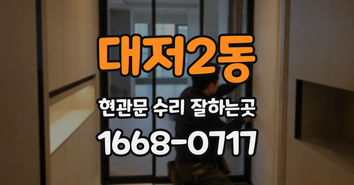 대저2동 현관문 수리 잘하는곳