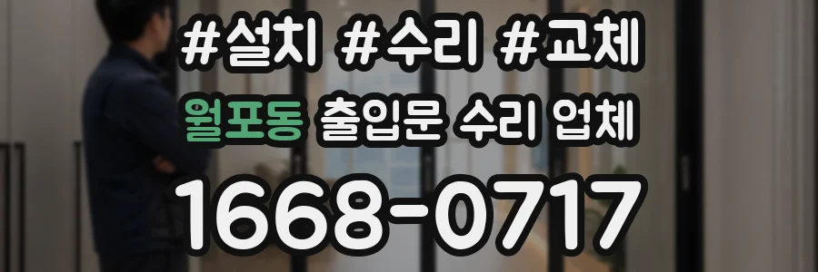 월포동 출입문 수리 업체