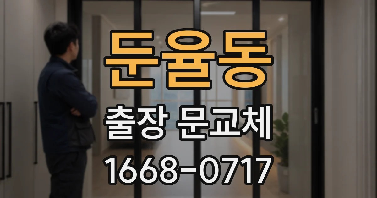 둔율동 출장 문교체