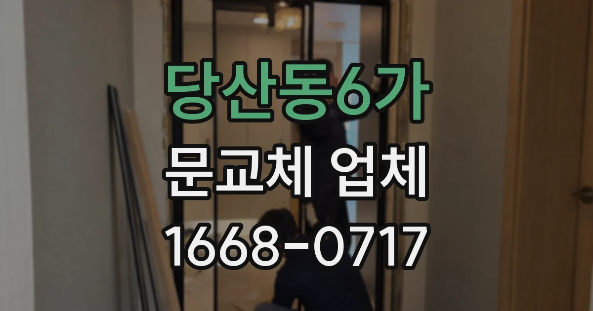 당산동6가 문교체 업체