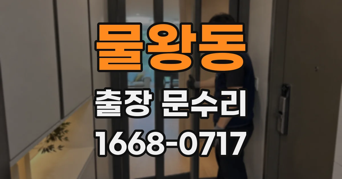 물왕동 출장 문수리