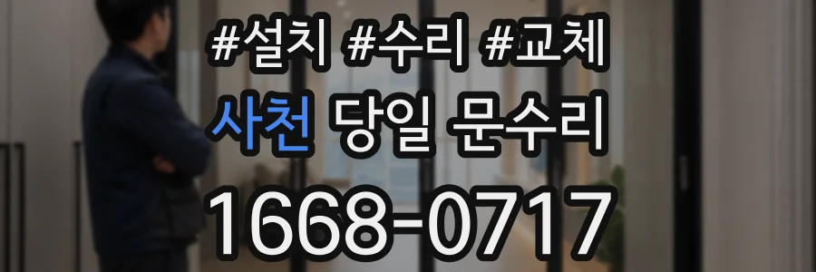 사천 당일 문수리