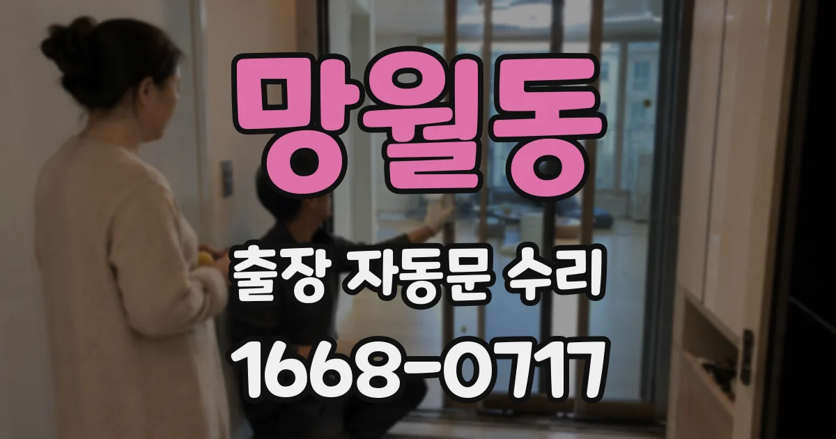 망월동 출장 자동문 수리