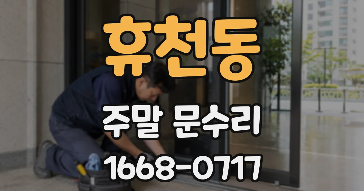 휴천동 주말 문수리