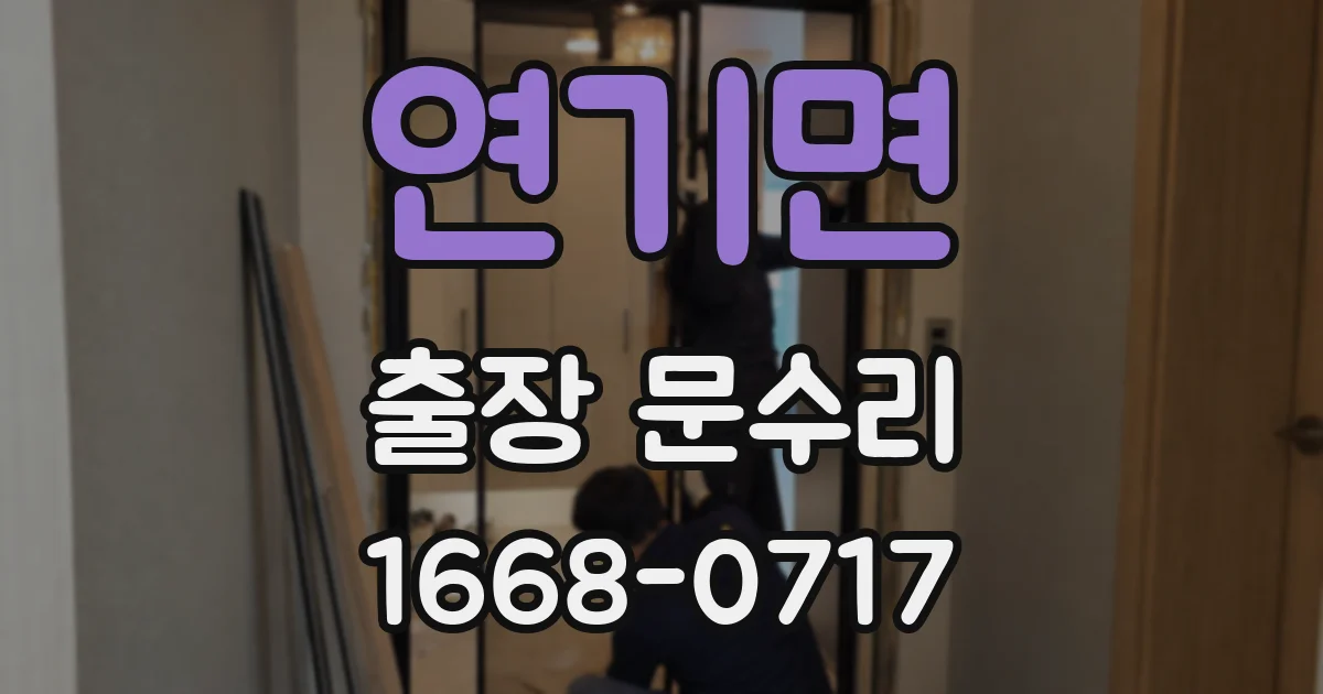 연기면 출장 문수리