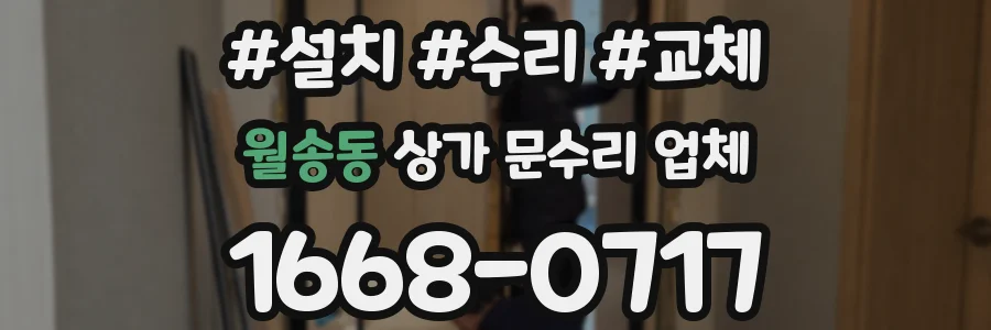 월송동 상가 문수리 업체