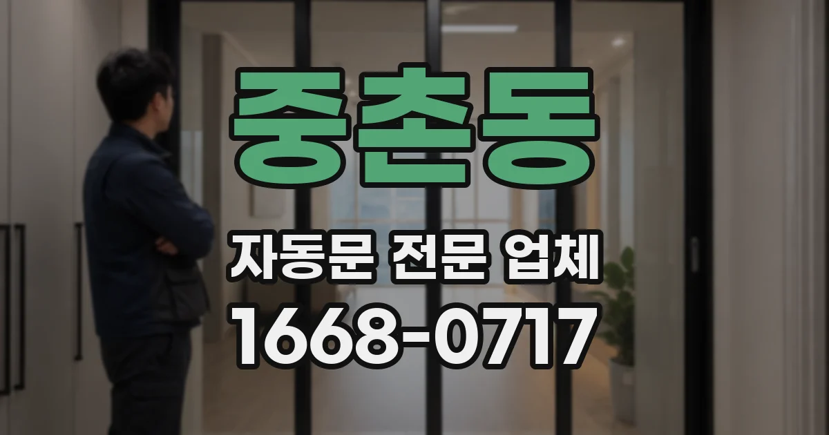 중촌동 자동문 전문 업체