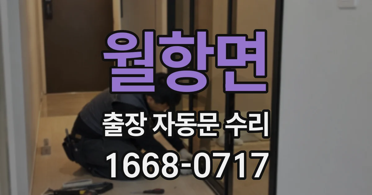 월항면 출장 자동문 수리