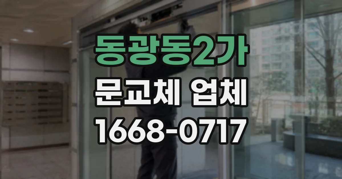 동광동2가 문교체 업체