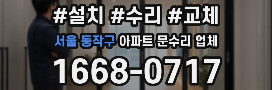 서울 동작구 아파트 문수리 업체