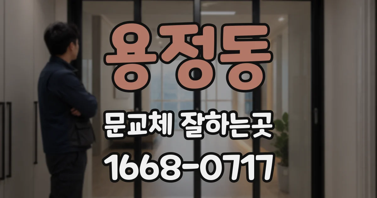 용정동 문교체 잘하는곳