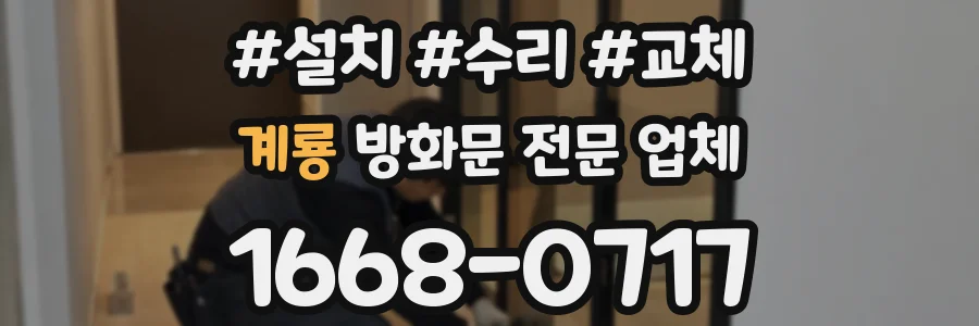 계룡 방화문 전문 업체