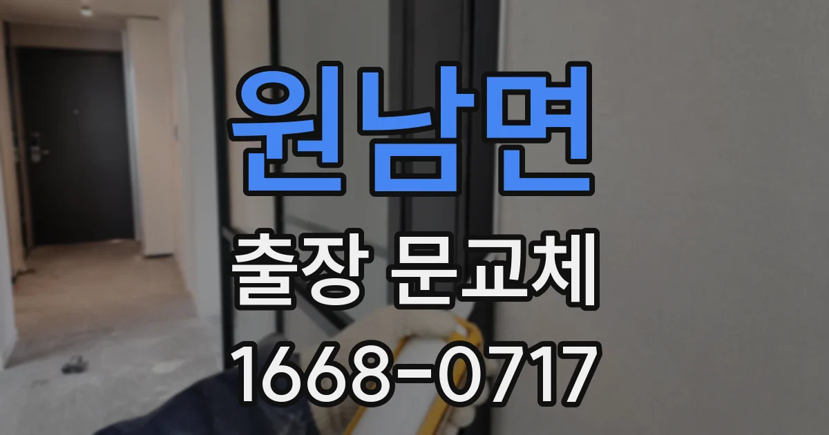 원남면 출장 문교체