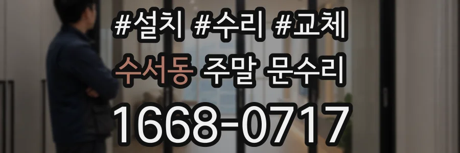 수서동 주말 문수리