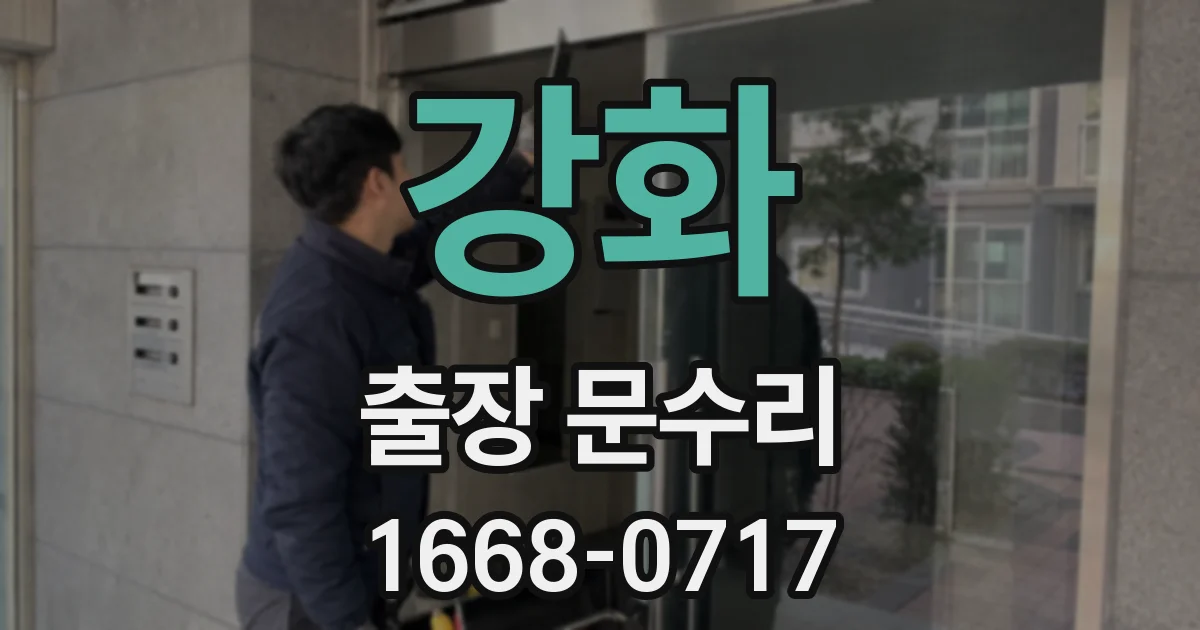 강화 출장 문수리