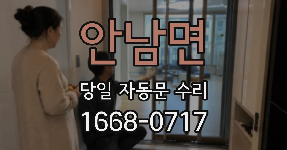 안남면 당일 자동문 수리