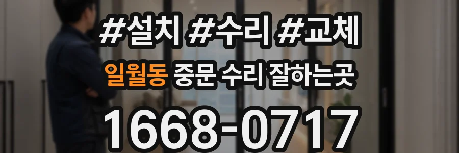 일월동 중문 수리 잘하는곳