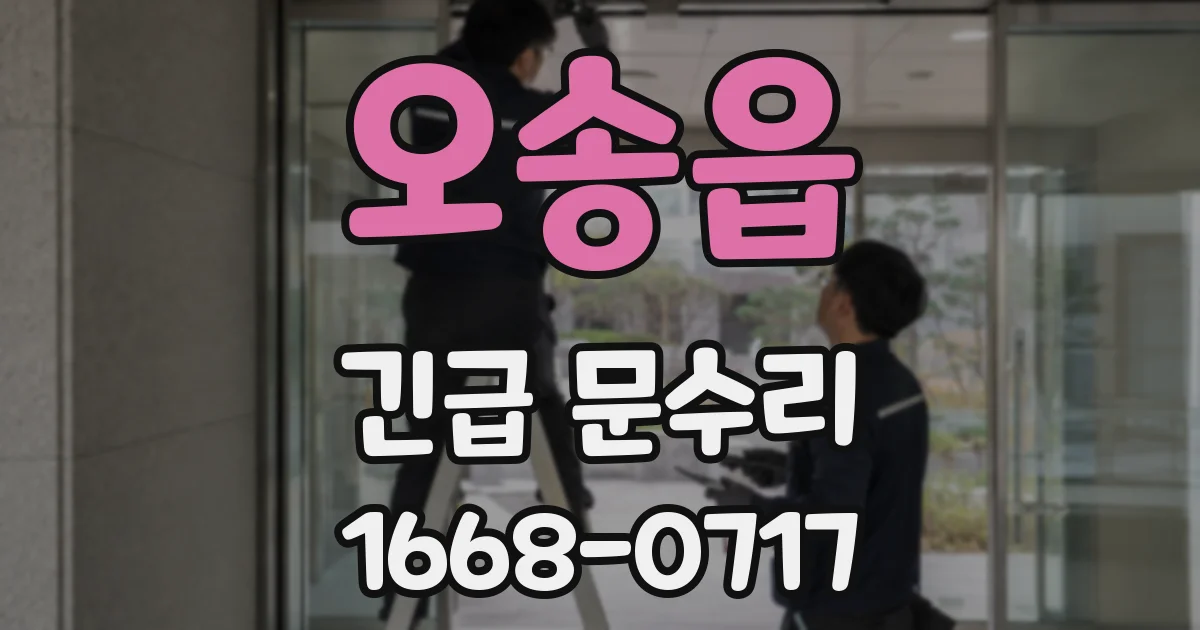 오송읍 긴급 문수리