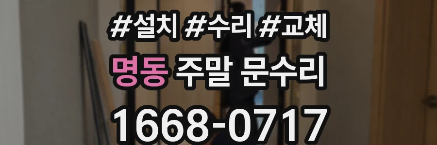 명동 주말 문수리