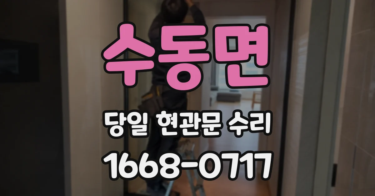 수동면 당일 현관문 수리