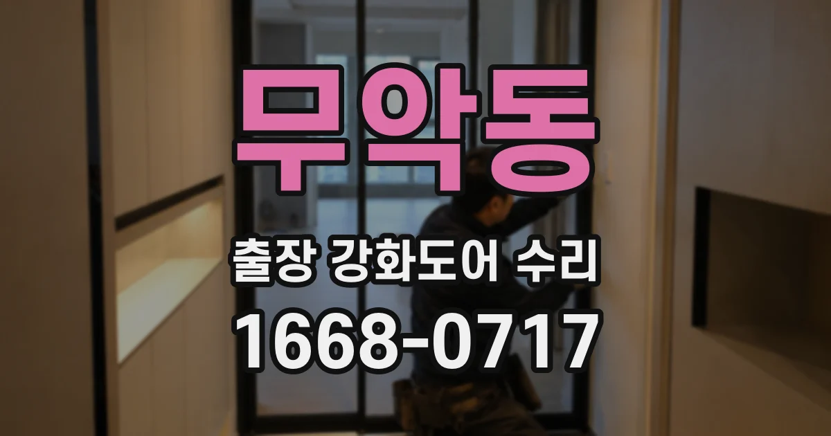 무악동 출장 강화도어 수리