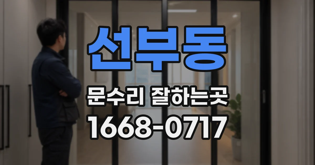 선부동 문수리 잘하는곳