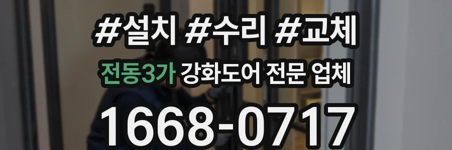 전동3가 강화도어 전문 업체