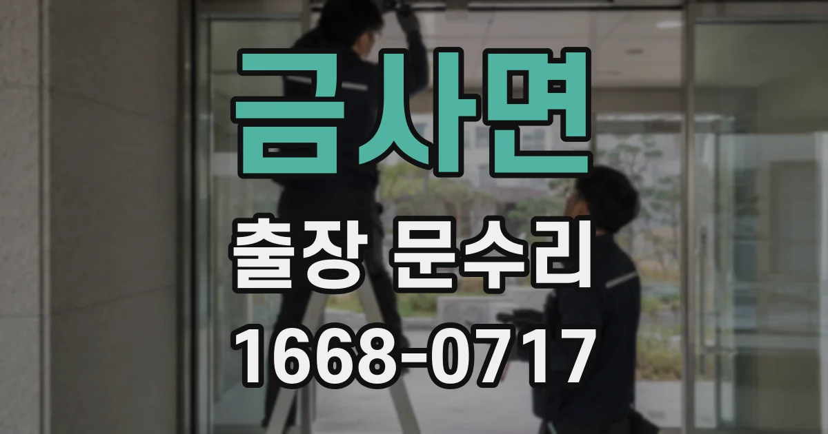 금사면 출장 문수리