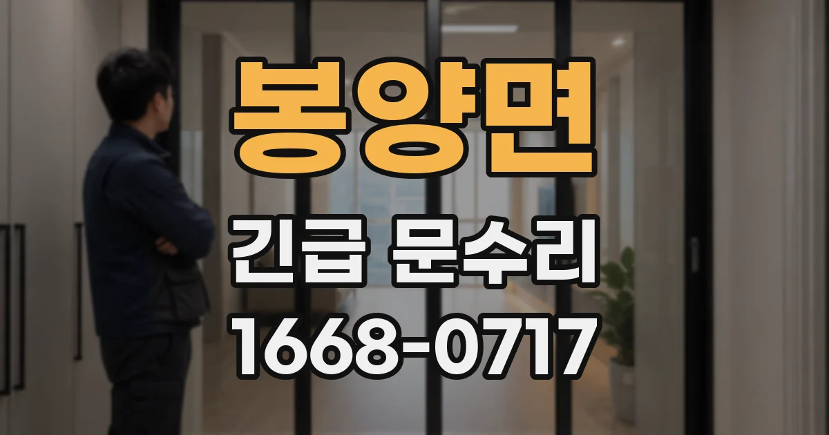 봉양면 긴급 문수리
