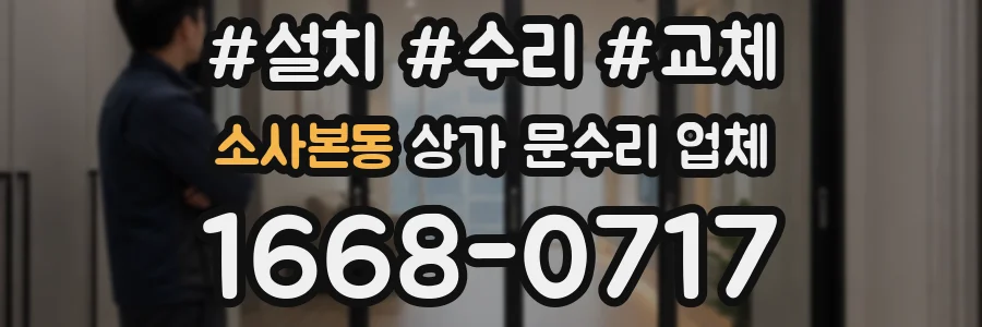 소사본동 상가 문수리 업체