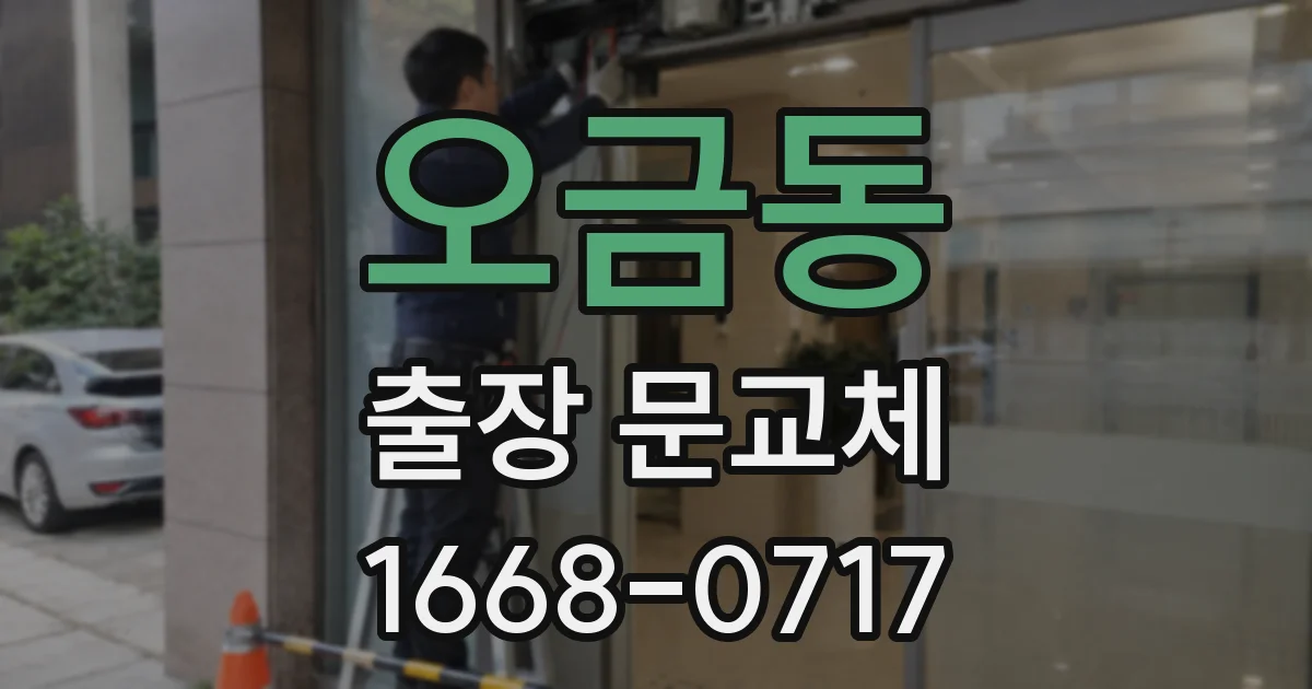 오금동 출장 문교체