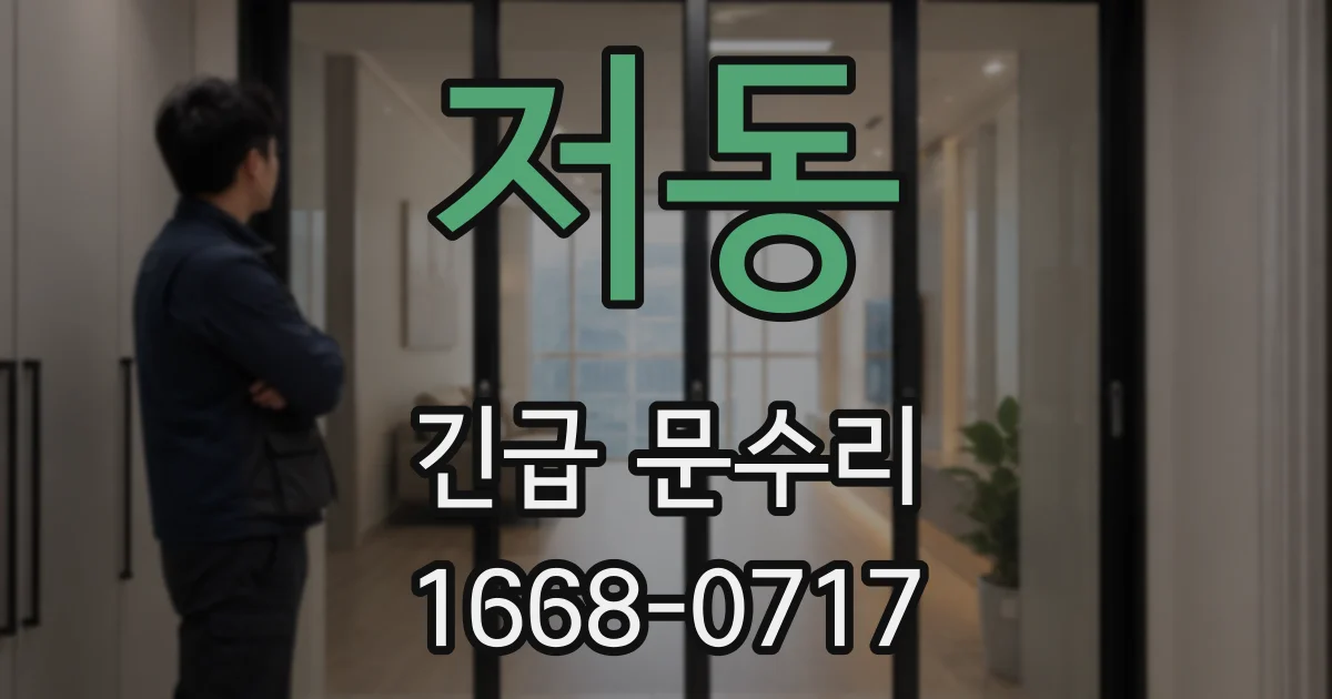 저동 긴급 문수리
