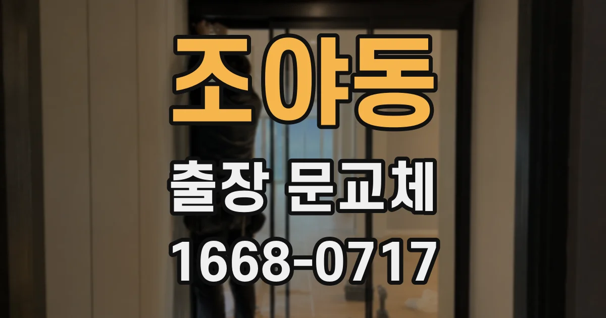 조야동 출장 문교체