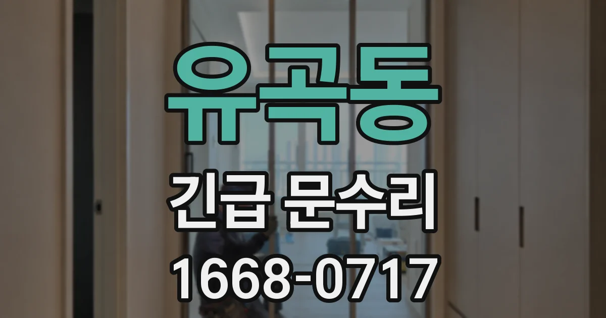유곡동 긴급 문수리