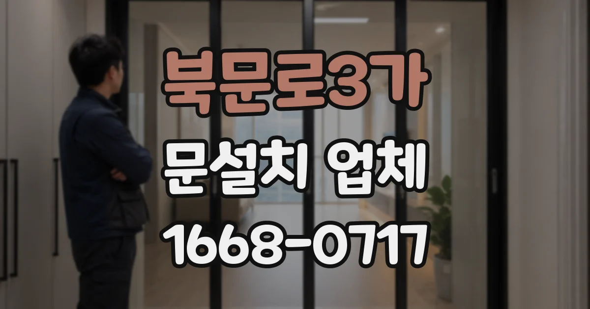 북문로3가 문설치 업체